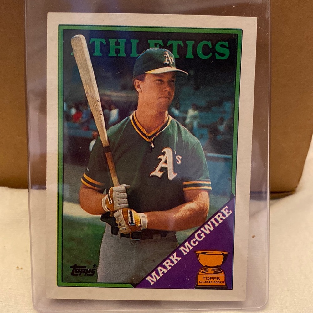 Mark McGwire Topps All-Star Rookie card 1988 #580